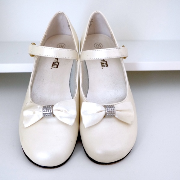 Girl's Dressy Shoes - Off White - Picture 2 of 6